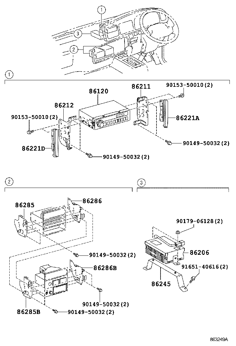 Exploded illustration 863249A