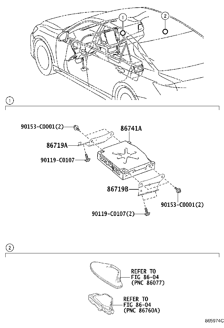 Exploded illustration 865974C