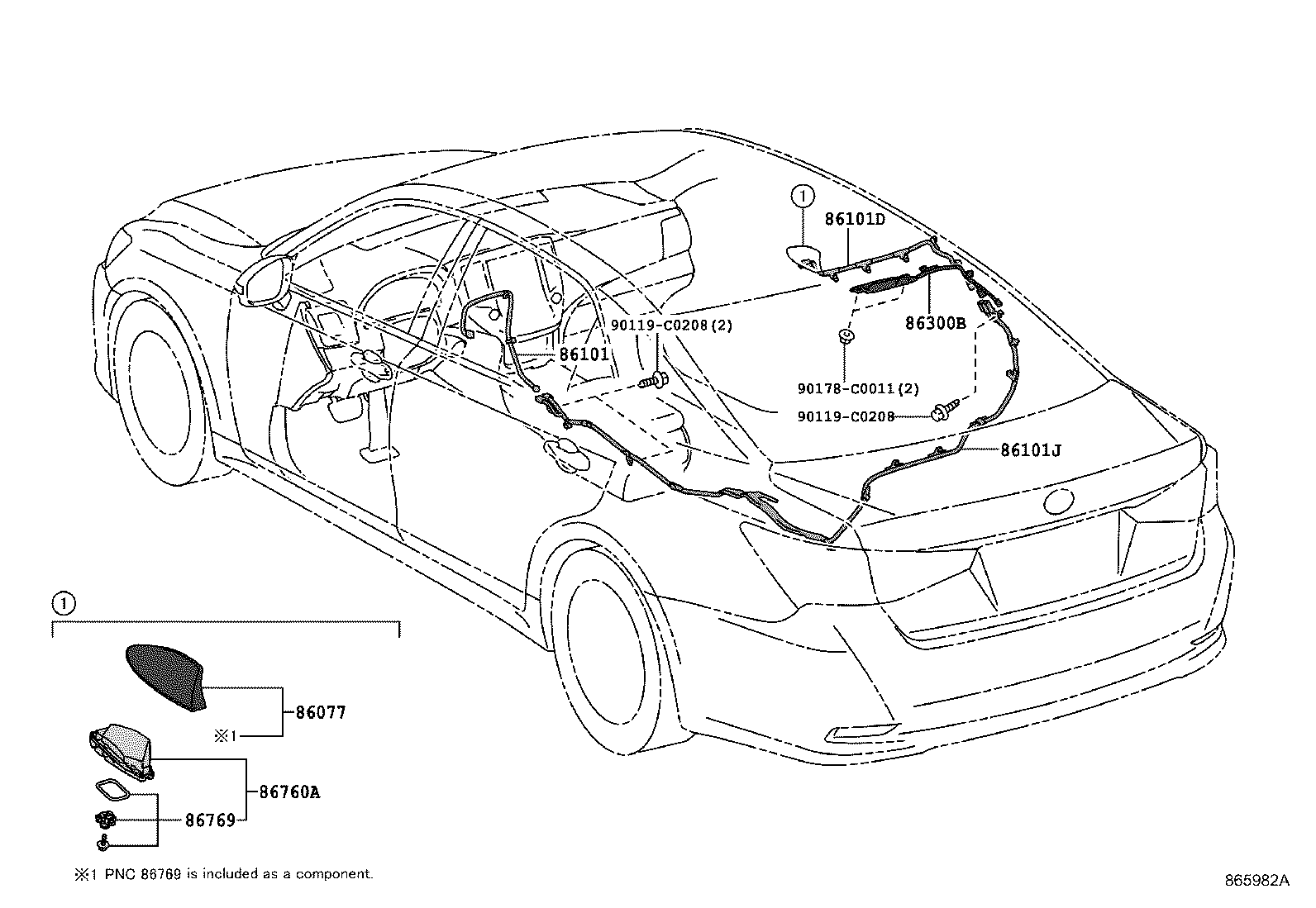Exploded illustration 865982A