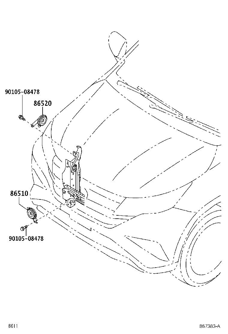 Exploded illustration 867383A