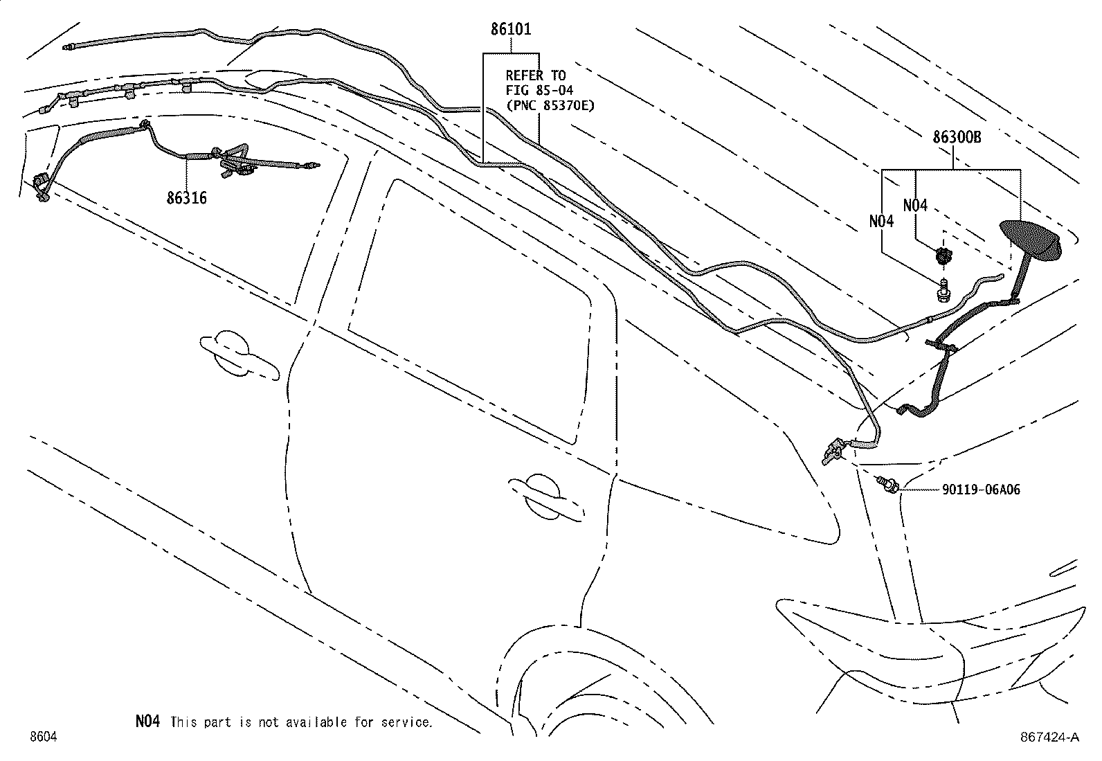 Exploded illustration 867424A