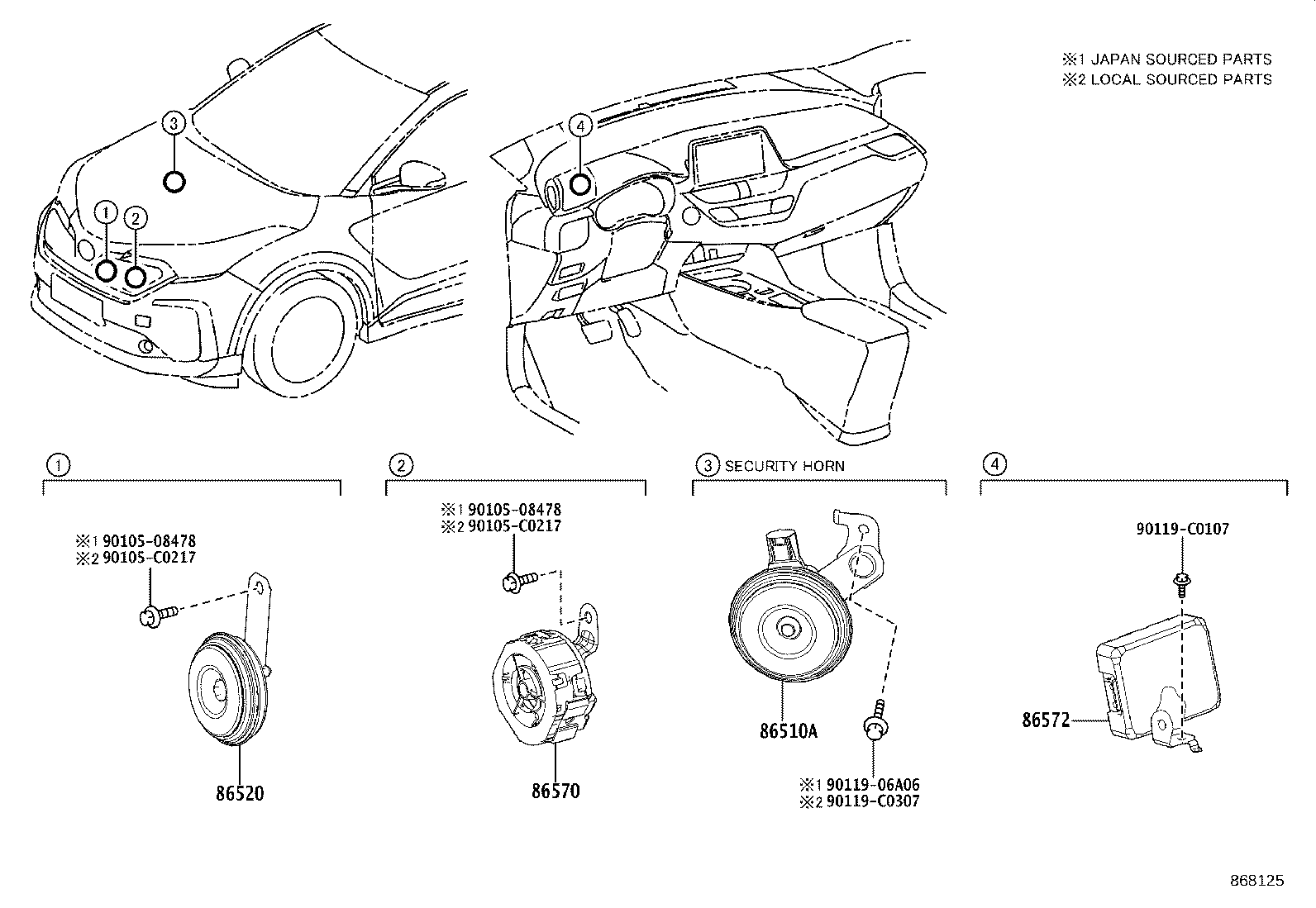 Exploded illustration 868125