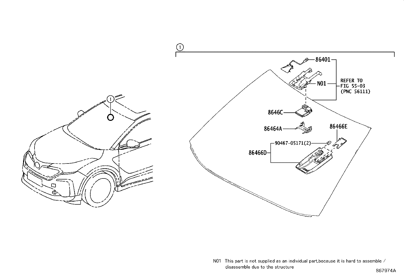 Exploded illustration 868127A