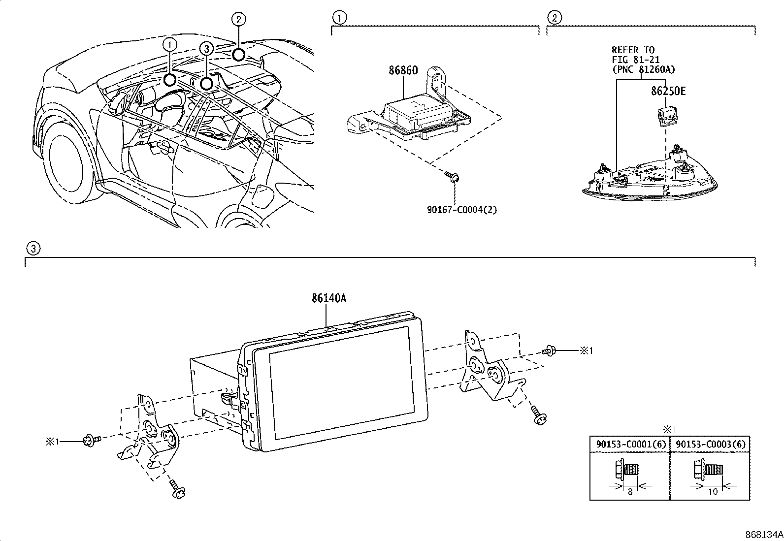 Exploded illustration 868134A
