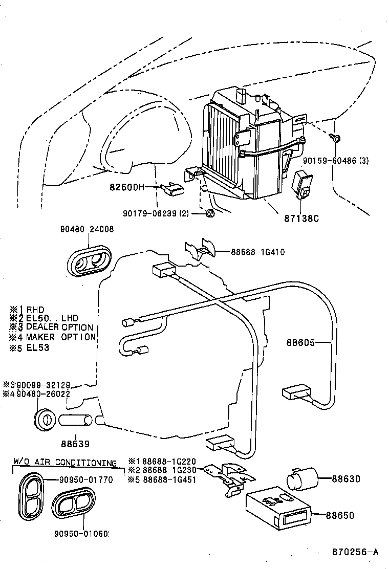 Exploded illustration 870256A