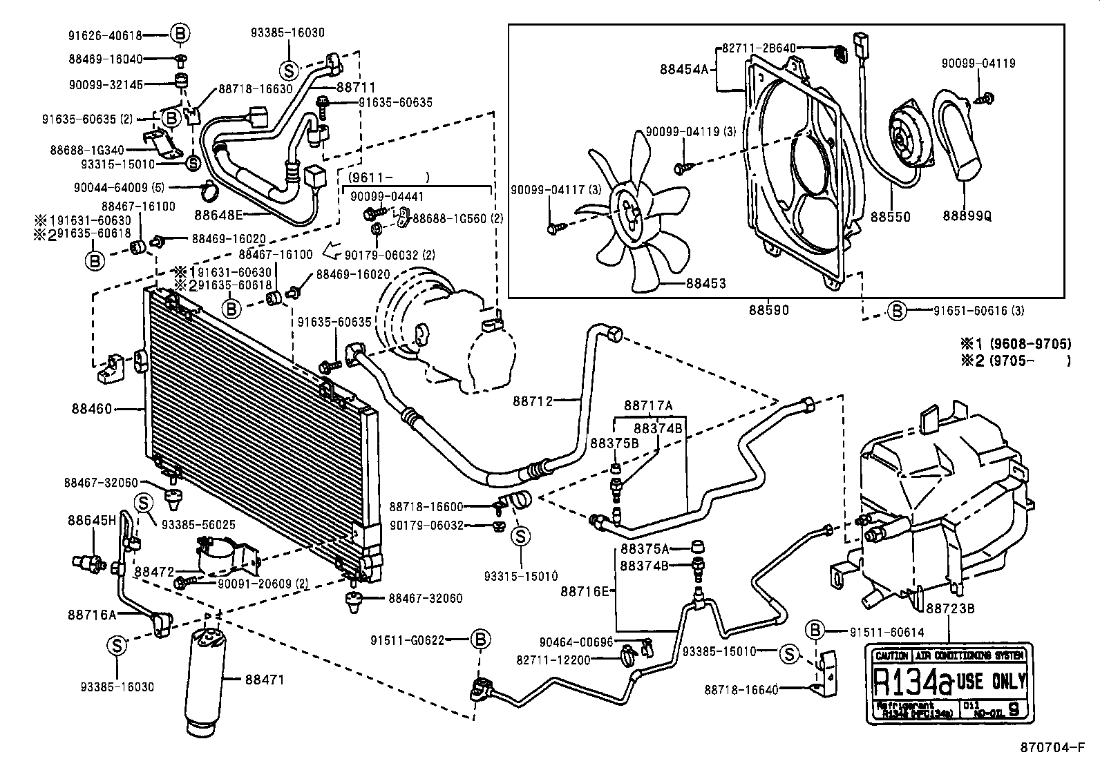 Exploded illustration 870704F