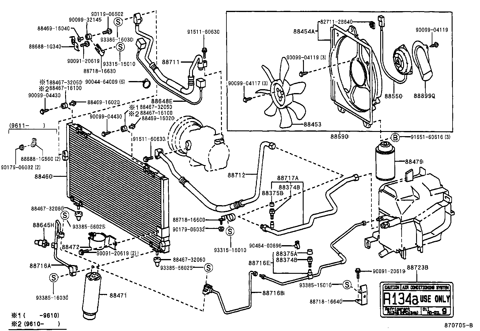 Exploded illustration 870705B