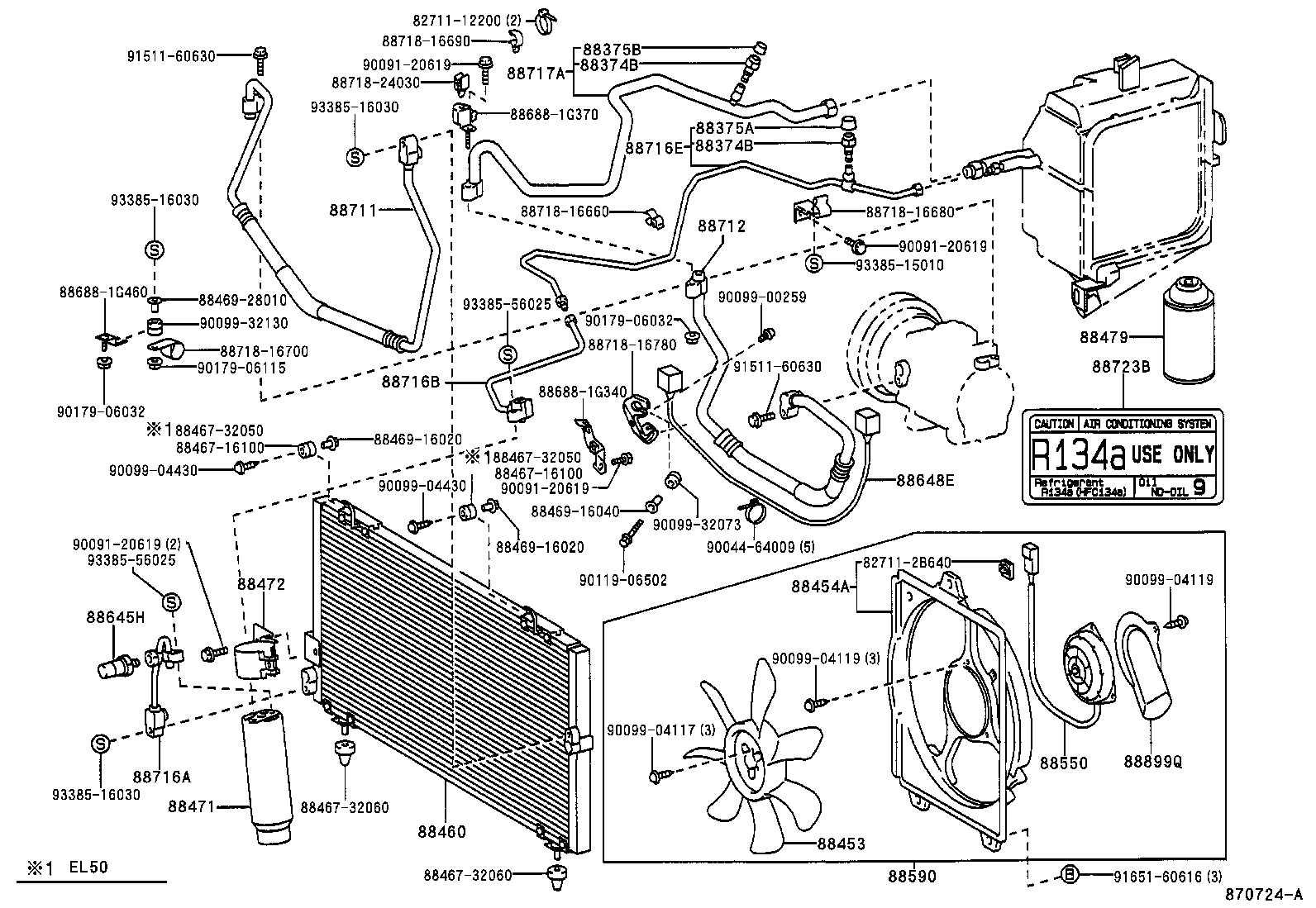 Exploded illustration 870724A