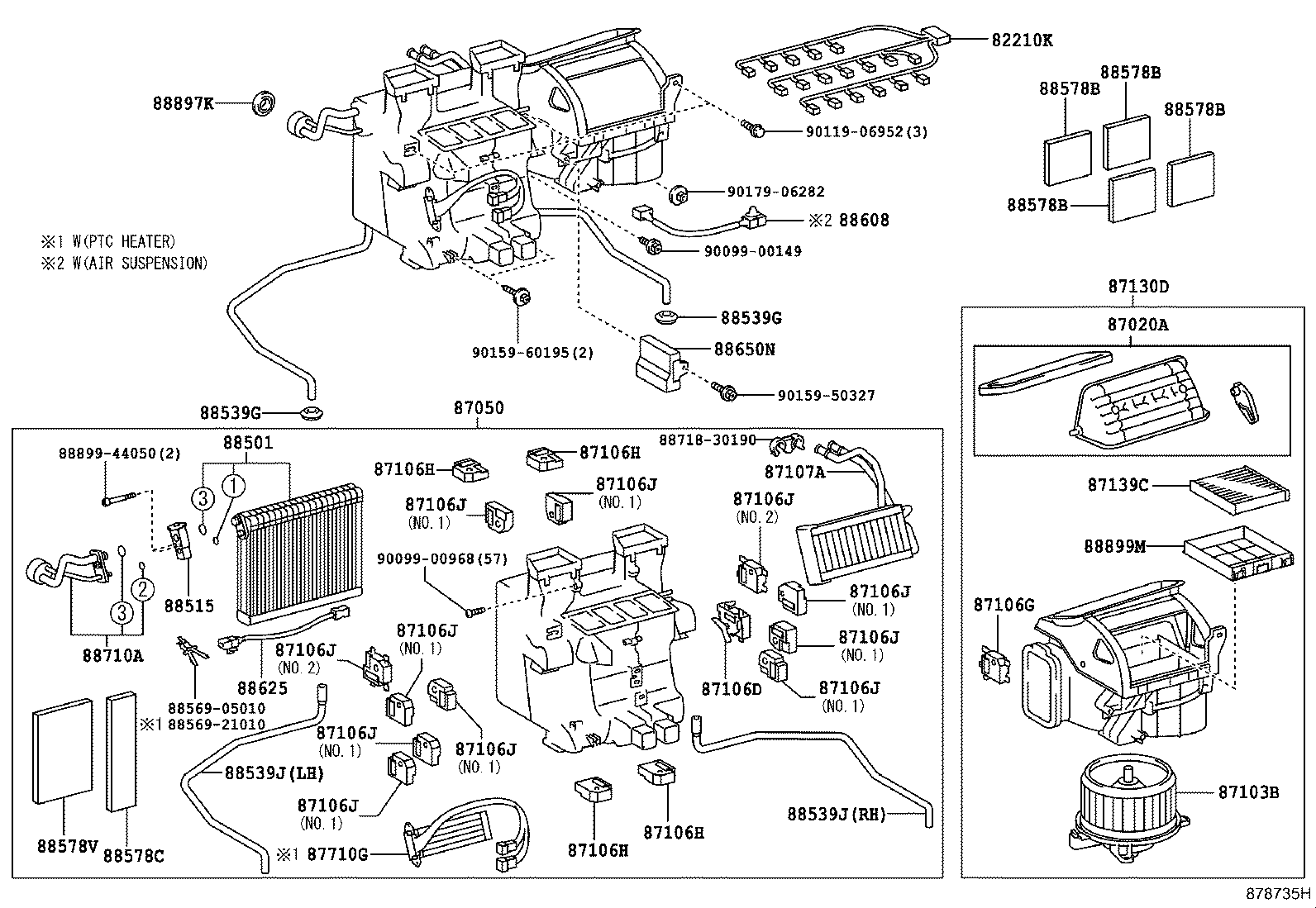 Exploded illustration 878735H