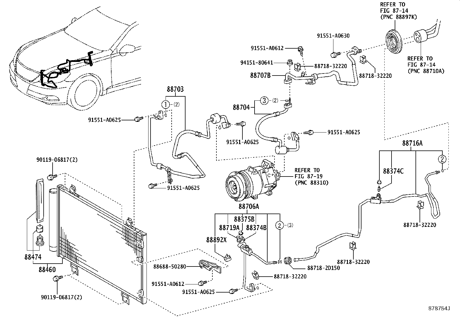 Exploded illustration 878754J