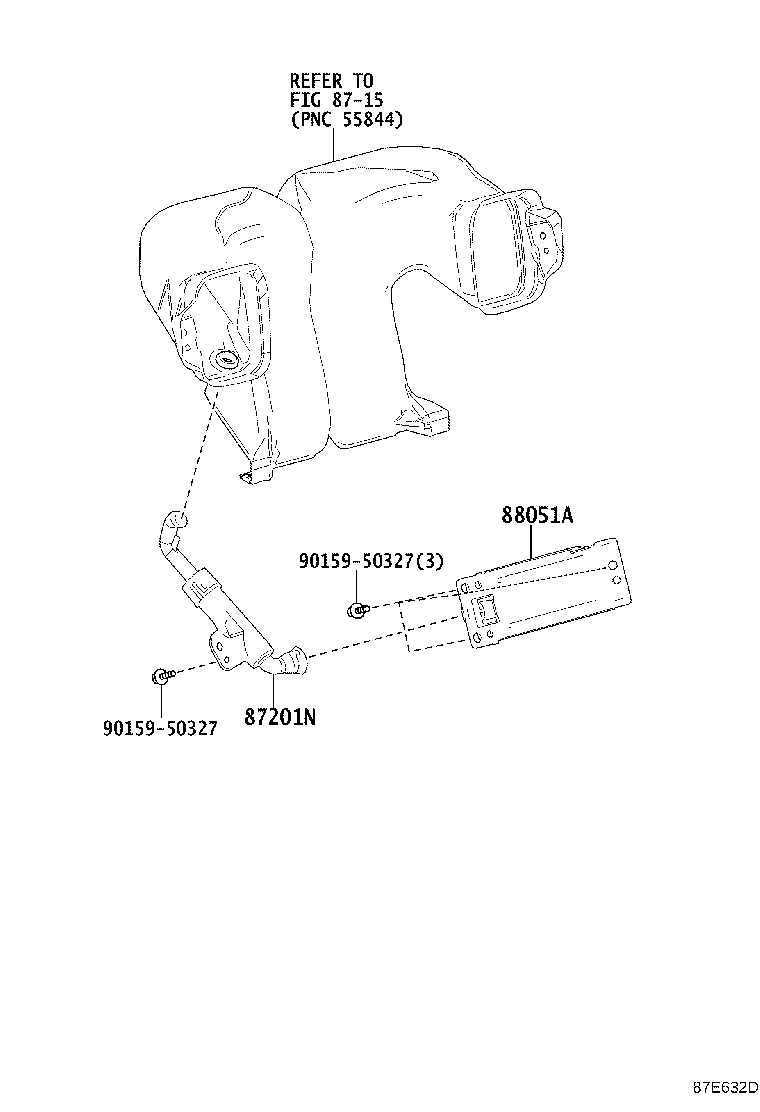 Exploded illustration 87E632D
