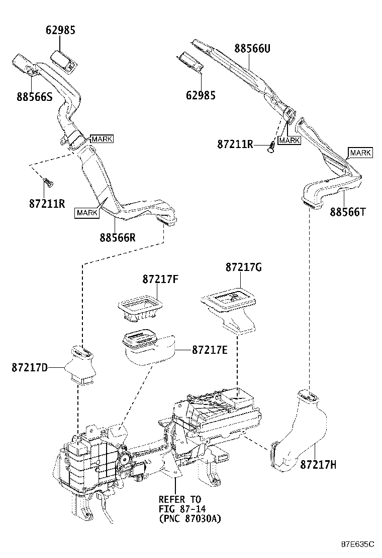 Exploded illustration 87E635C