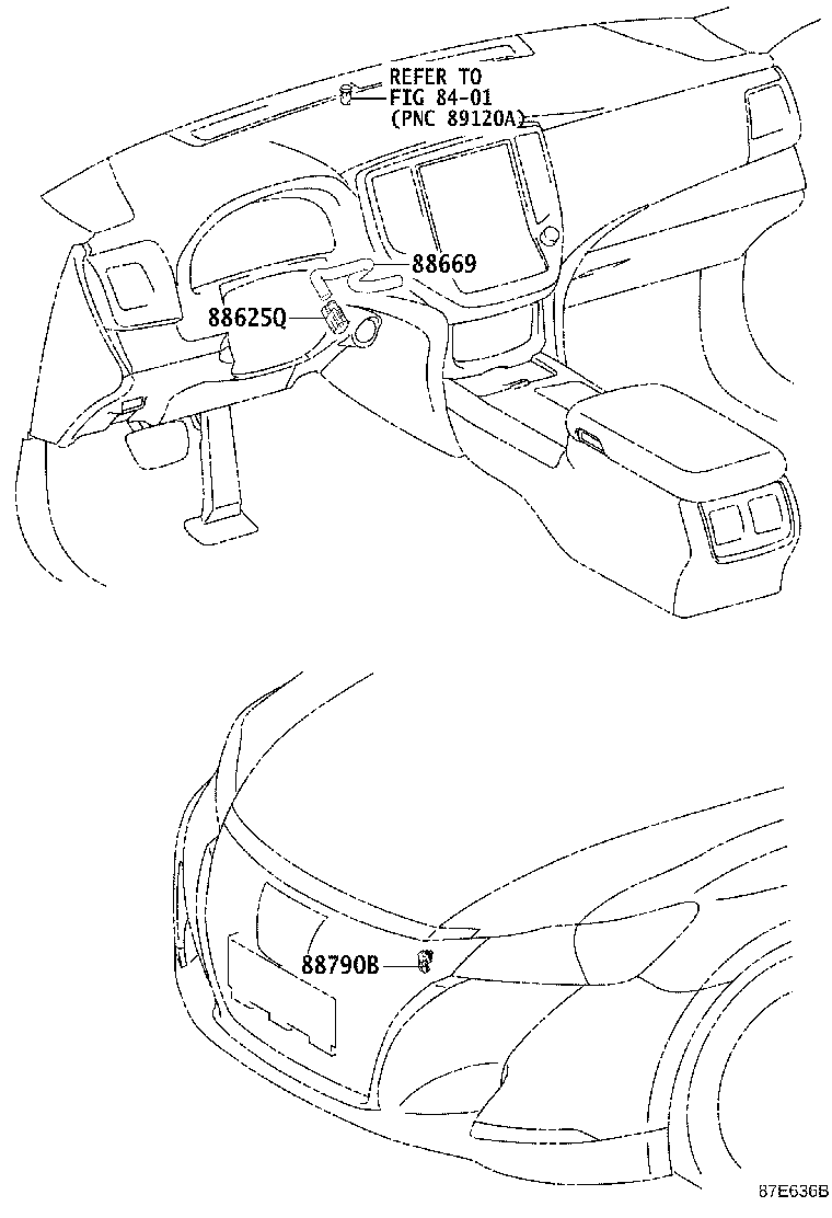 Exploded illustration 87E636B