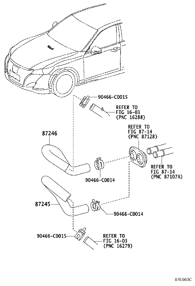 Exploded illustration 87E663C