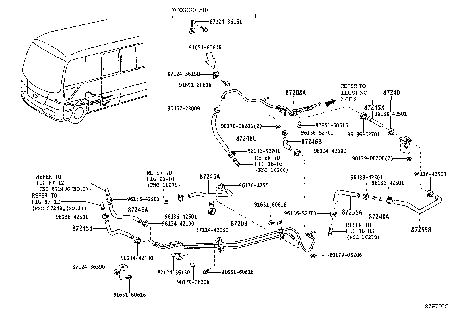Exploded illustration 87E700C