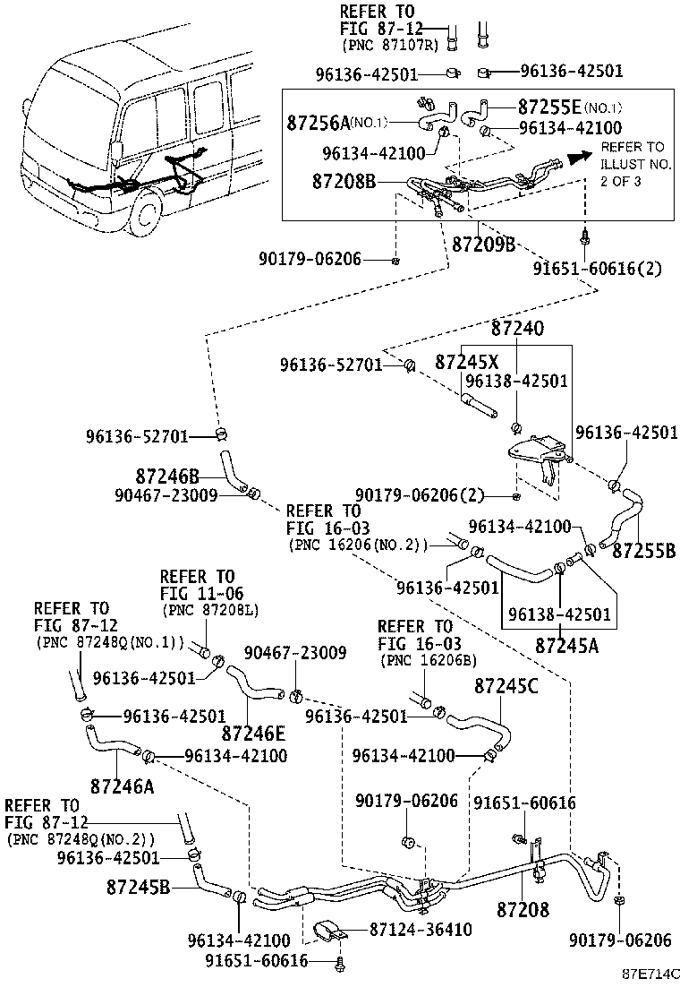 Exploded illustration 87E714C