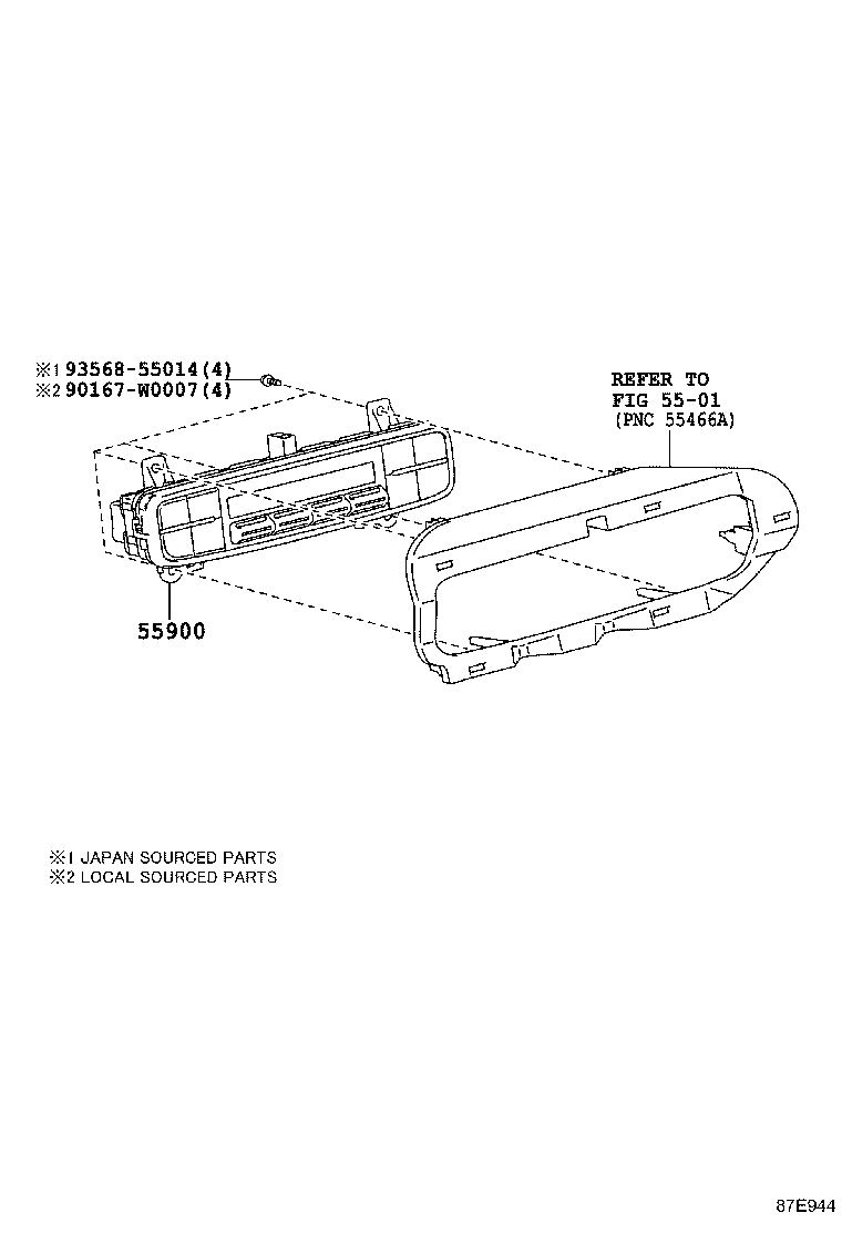 Exploded illustration 87E944