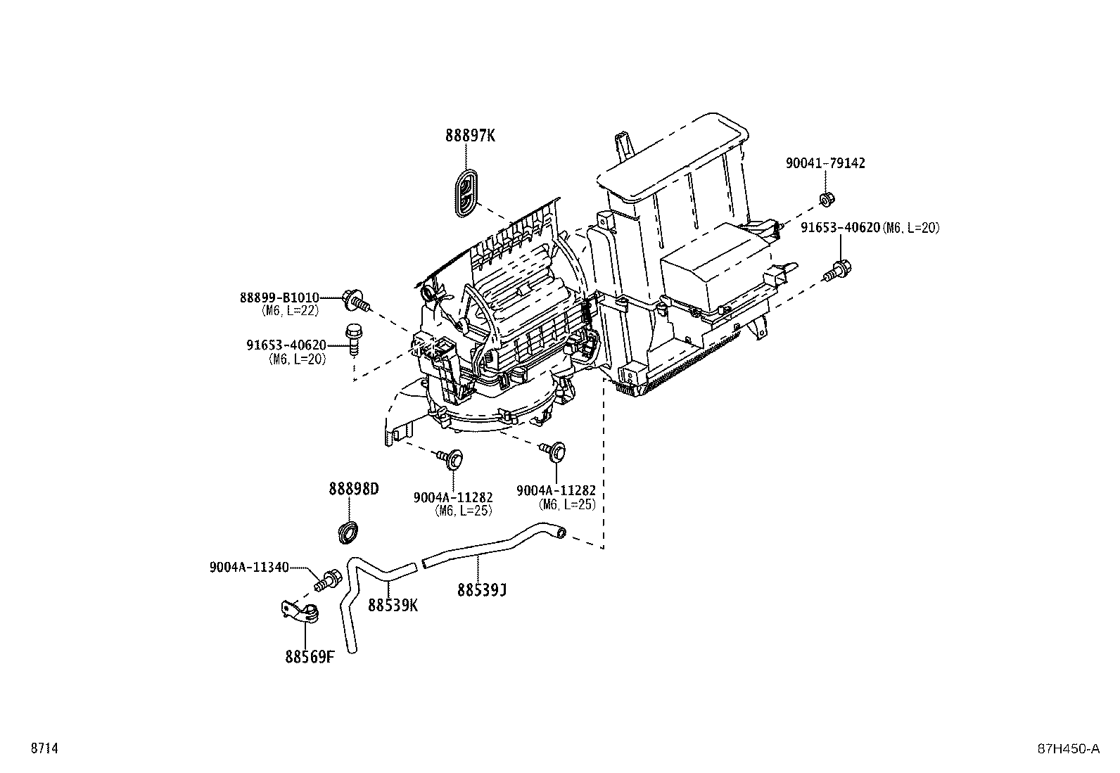 Exploded illustration 87H450A