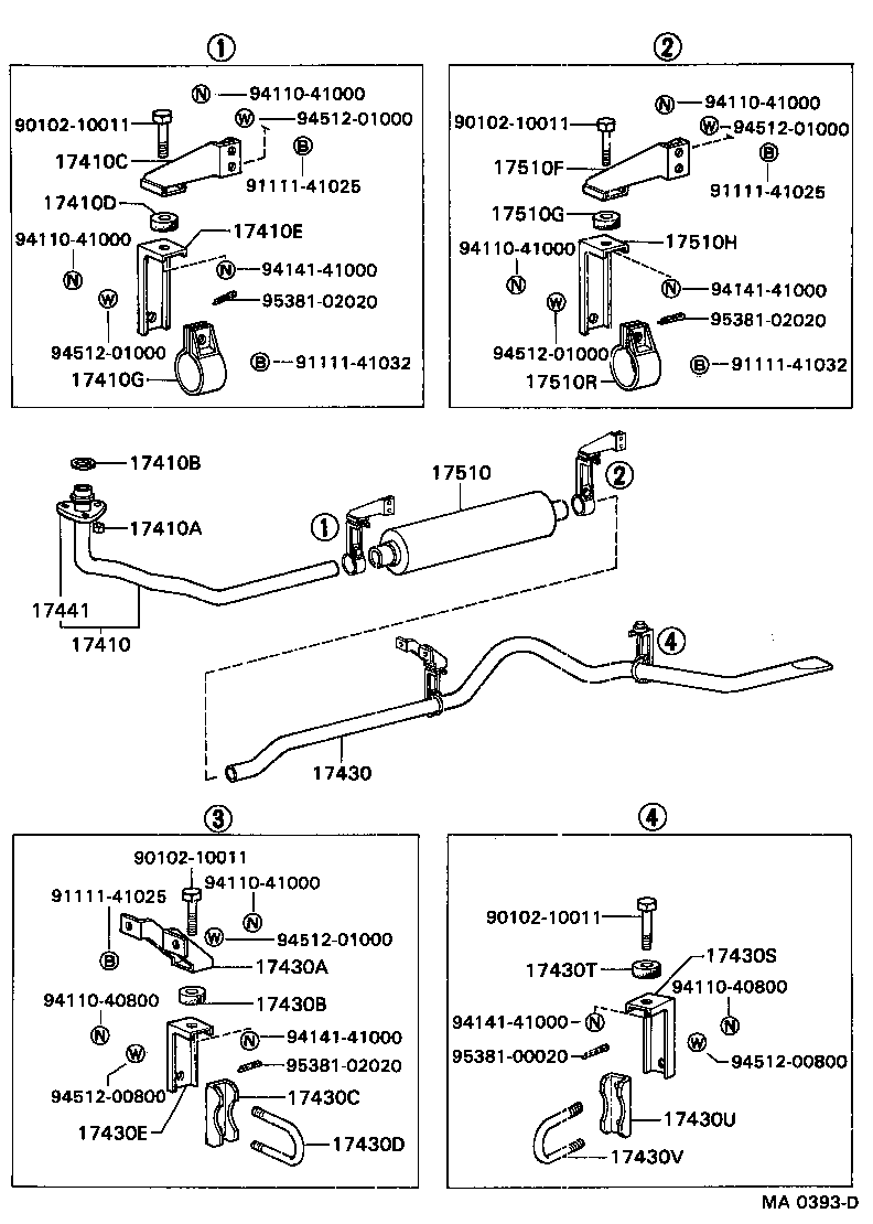 Exploded illustration MA0393D