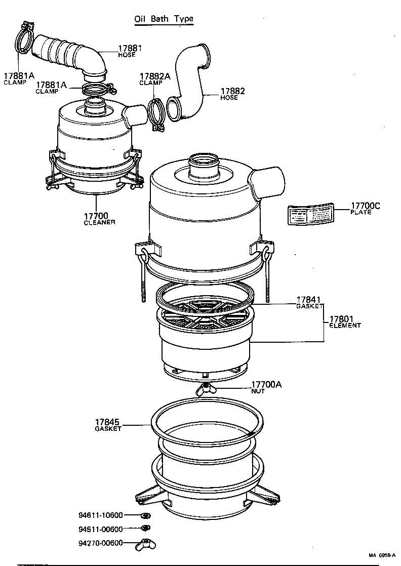 Exploded illustration MA0958A