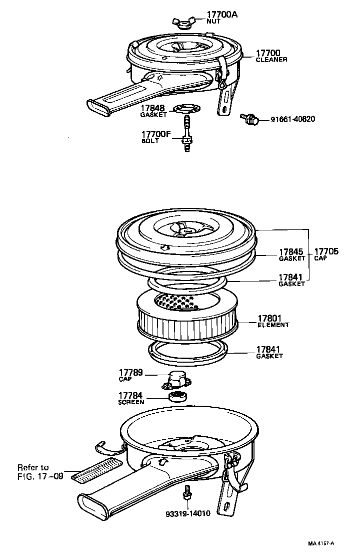 Exploded illustration MA4157A