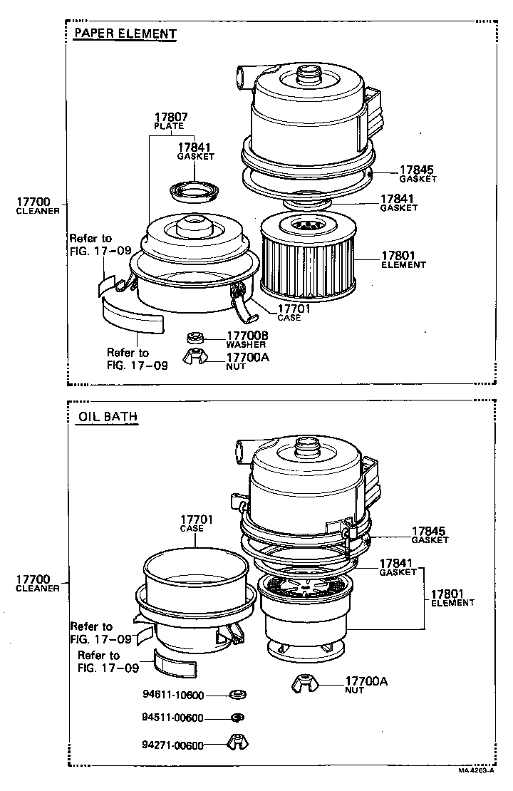 Exploded illustration MA4263A