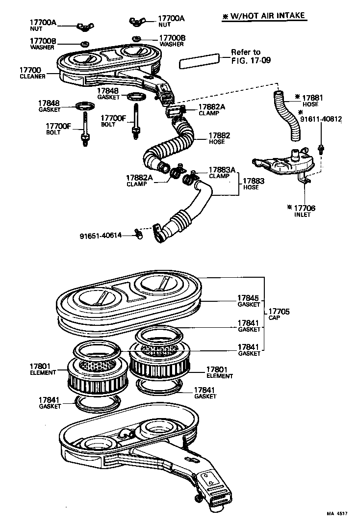 Exploded illustration MA4517