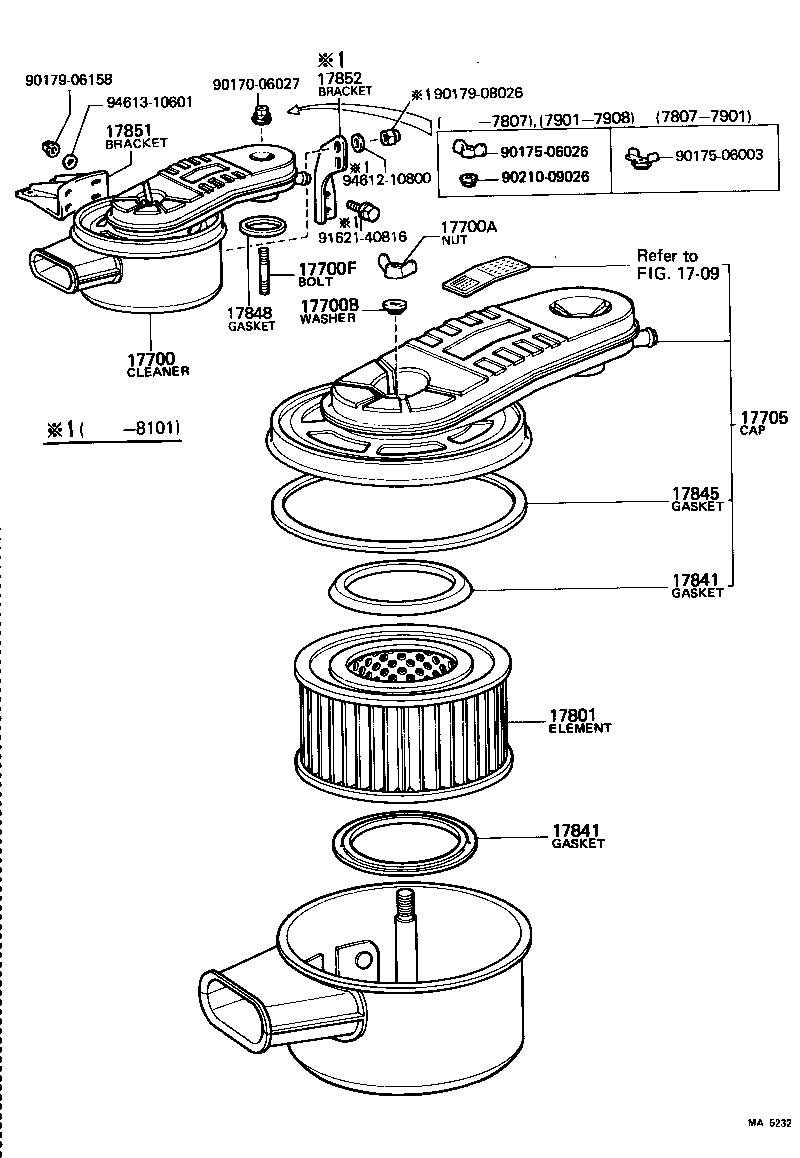 Exploded illustration MA5232