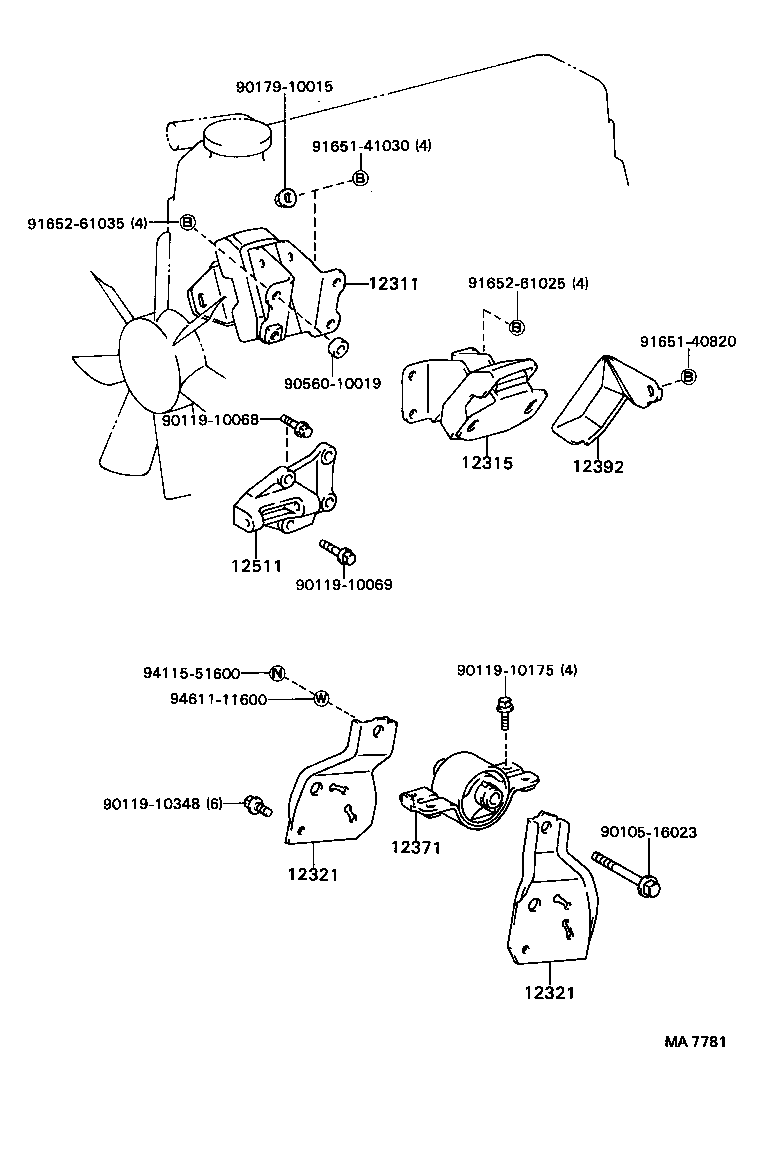 Exploded illustration MA7781