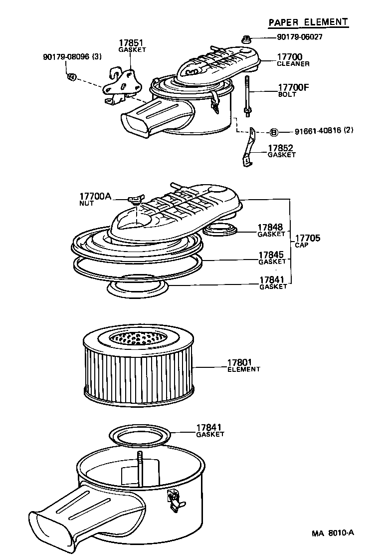 Exploded illustration MA8010A