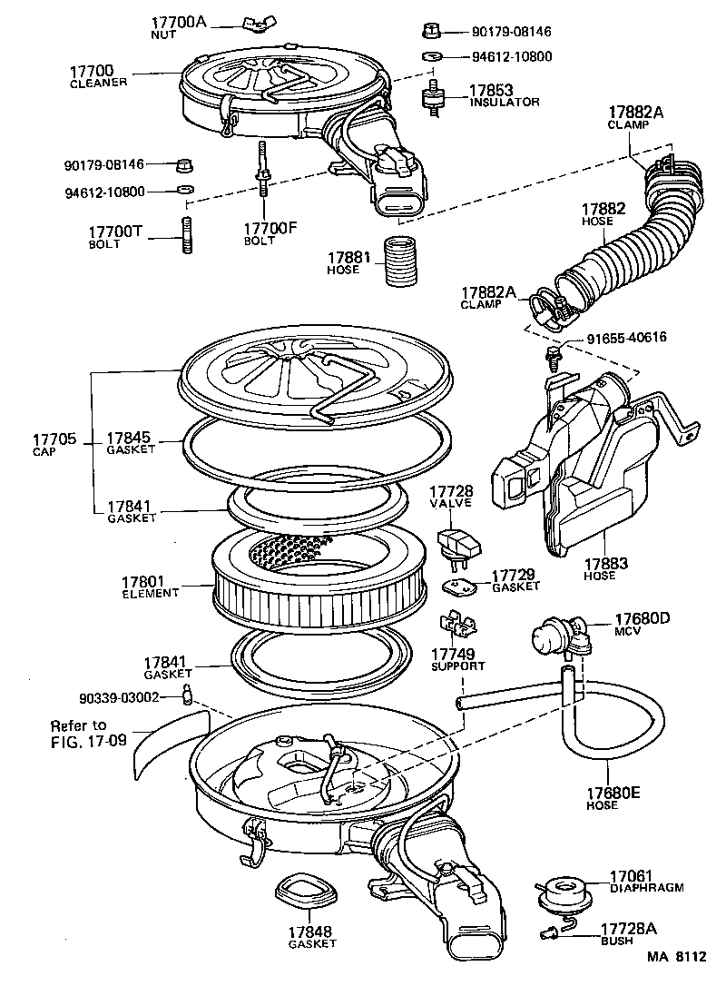 Exploded illustration MA8112