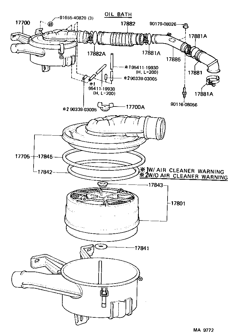 Exploded illustration MA9772