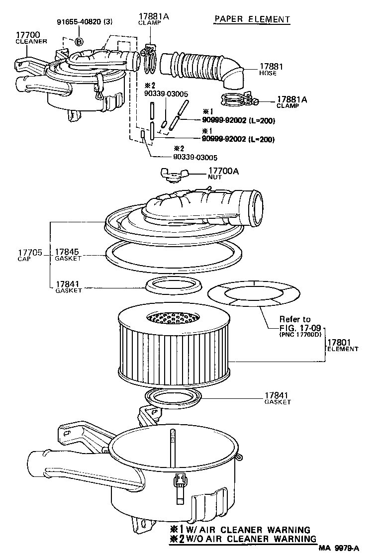 Exploded illustration MA9979A