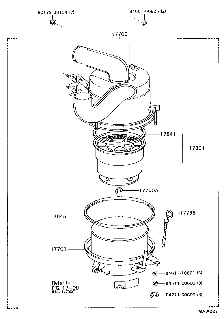 Exploded illustration MAA027