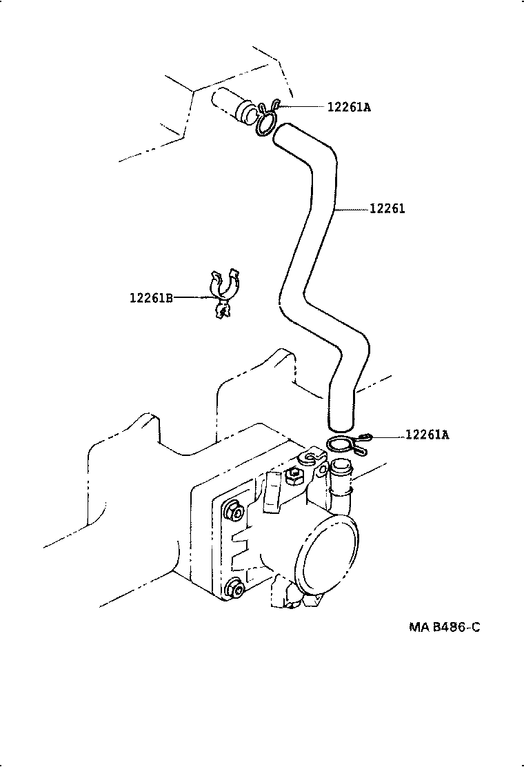 Exploded illustration MAB486C