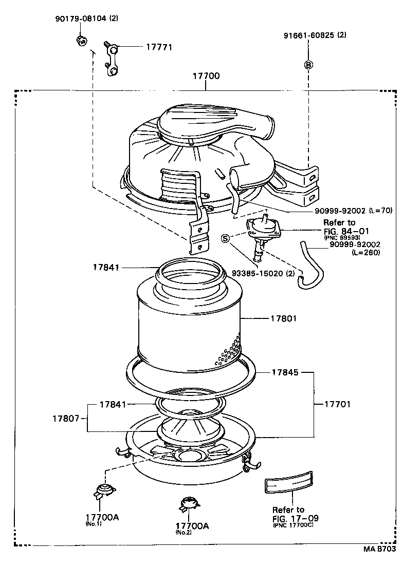 Exploded illustration MAB703