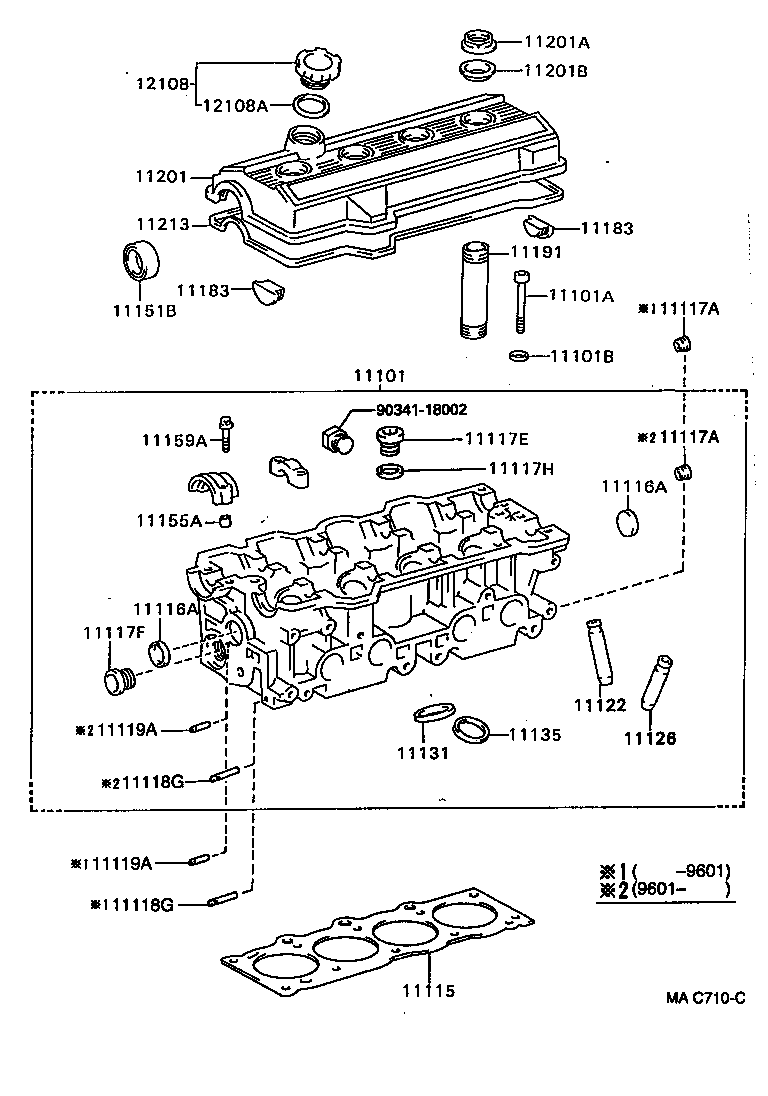Exploded illustration MAC710C