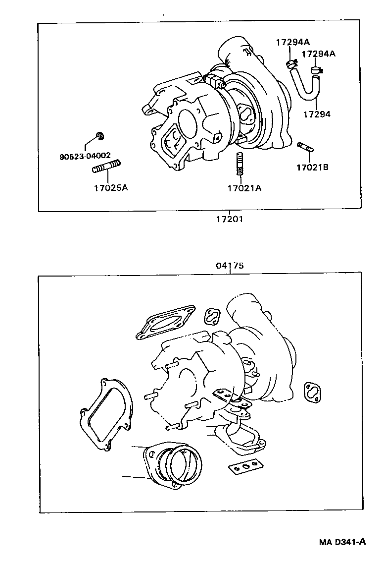 Exploded illustration MAD341A