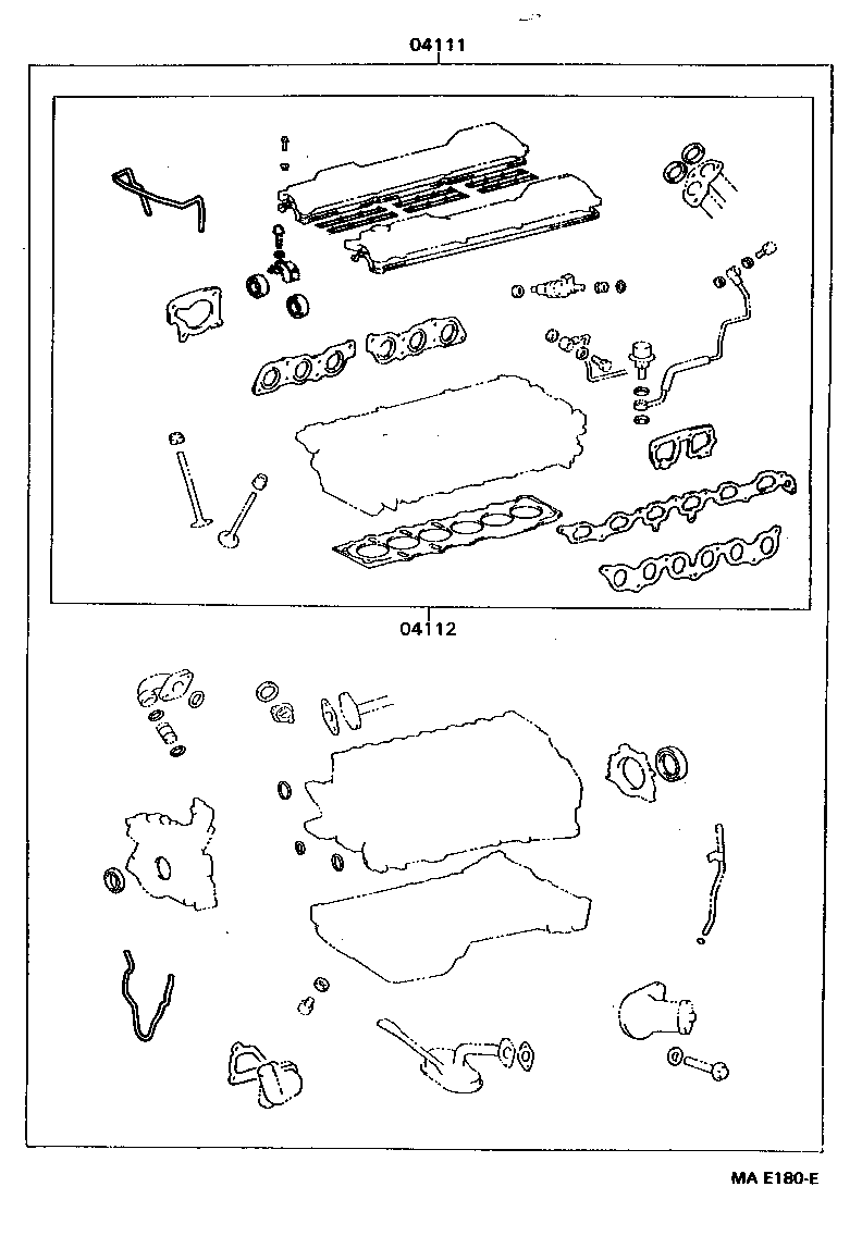 Exploded illustration MAE180E