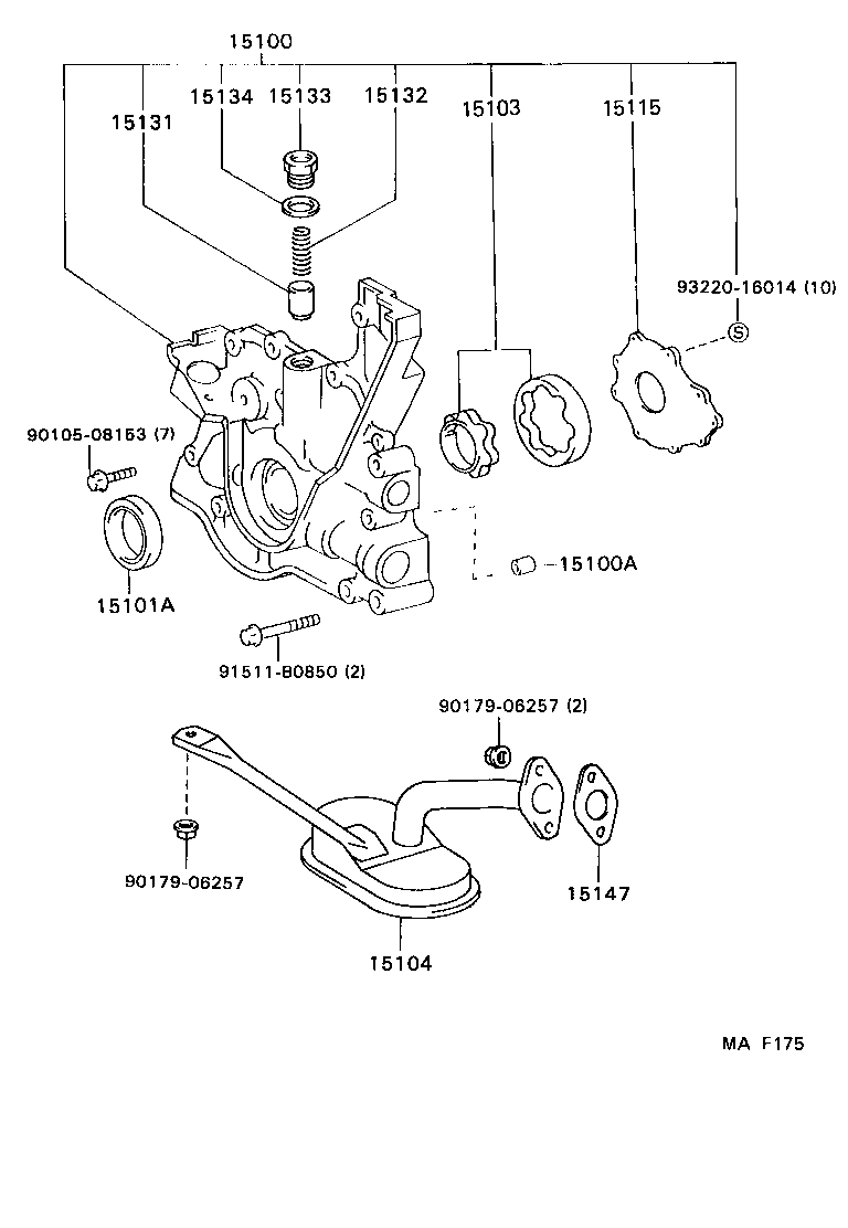 Exploded illustration MAF175