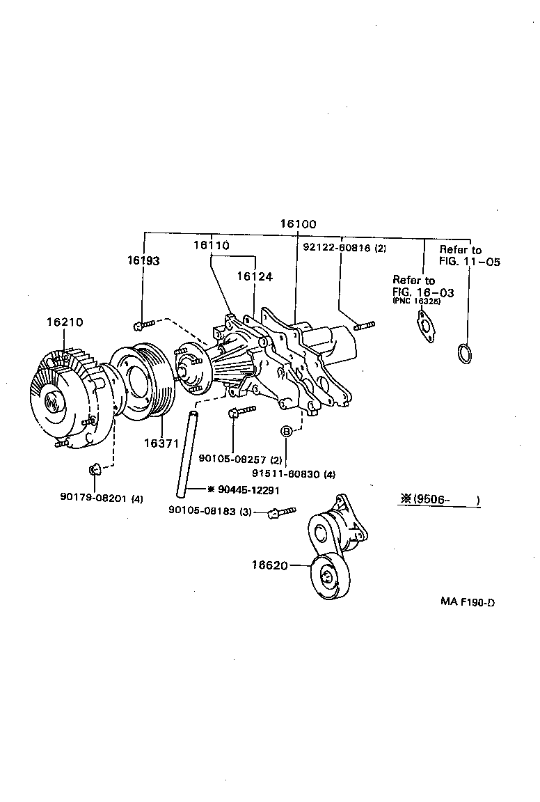 Exploded illustration MAF190D