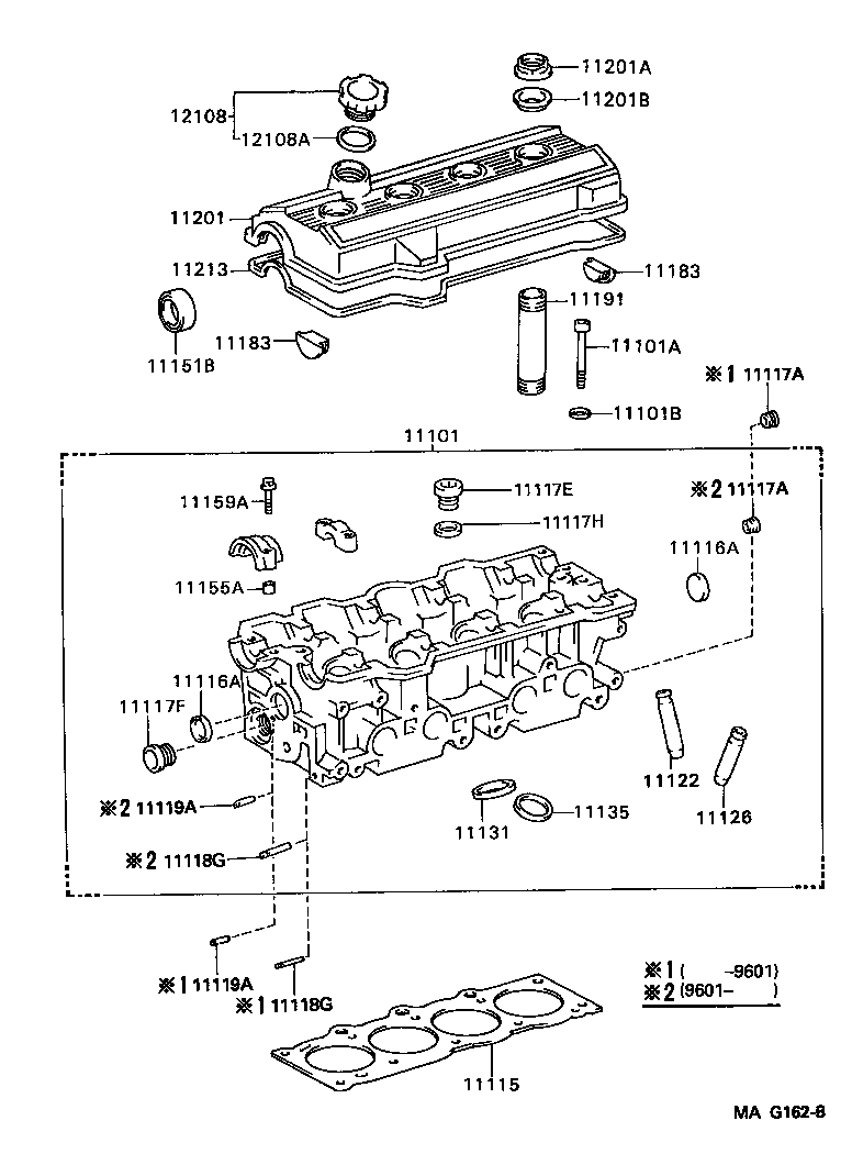 Exploded illustration MAG162B