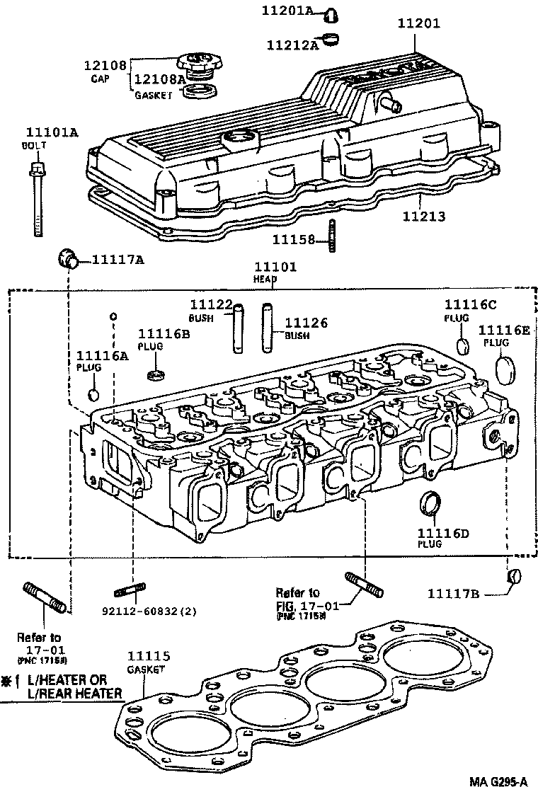 Exploded illustration MAG295A