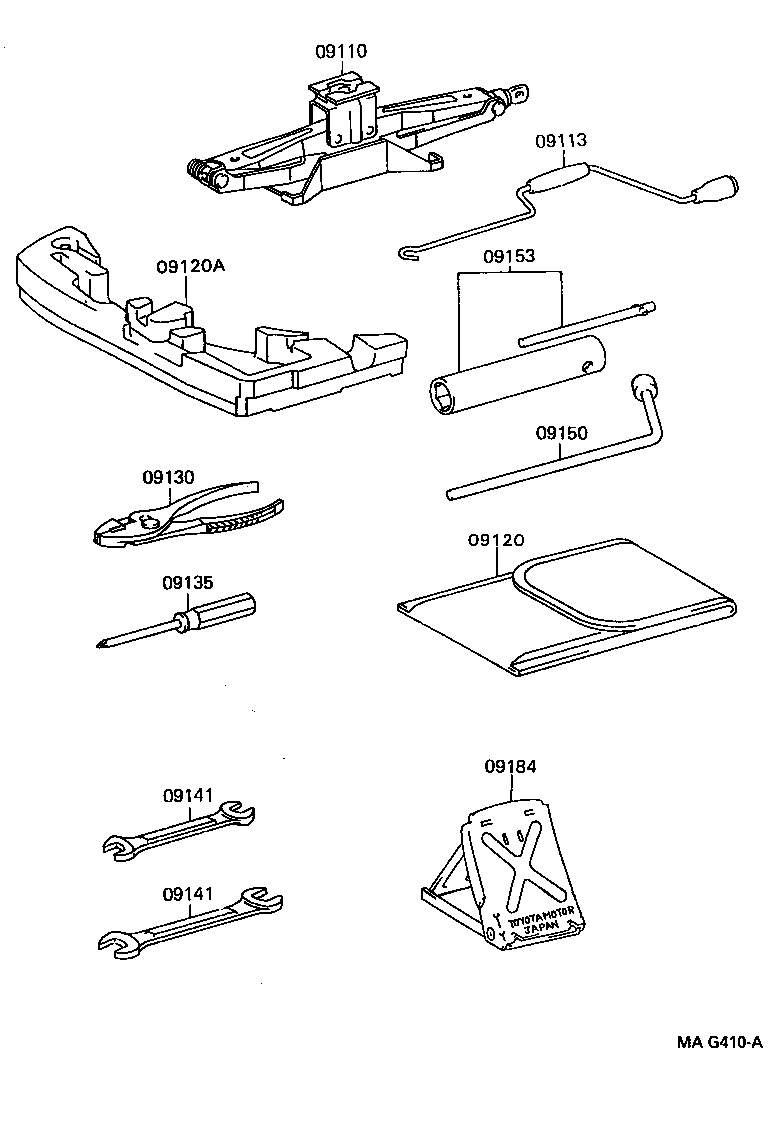 Exploded illustration MAG410A