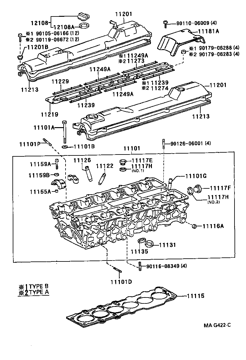 Exploded illustration MAG422C