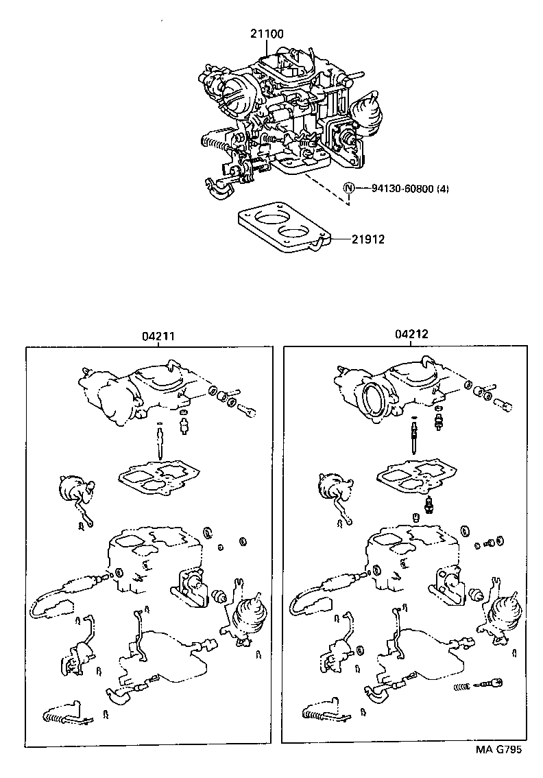 Exploded illustration MAG795