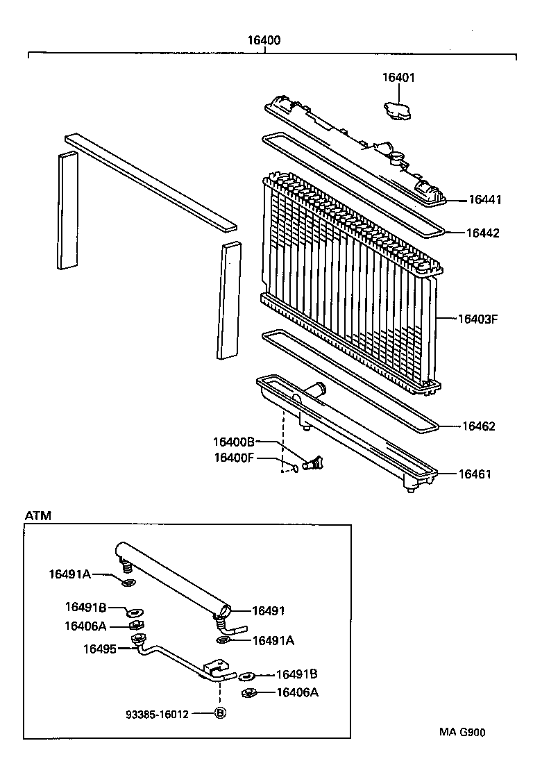Exploded illustration MAG900