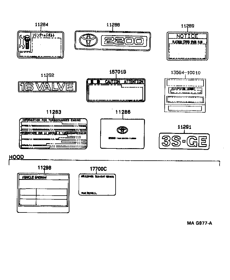 Exploded illustration MAG977A