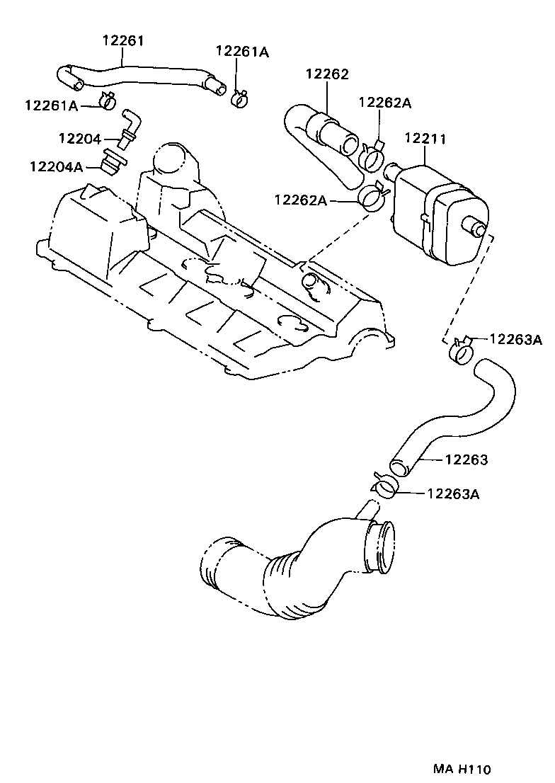 Exploded illustration MAH110