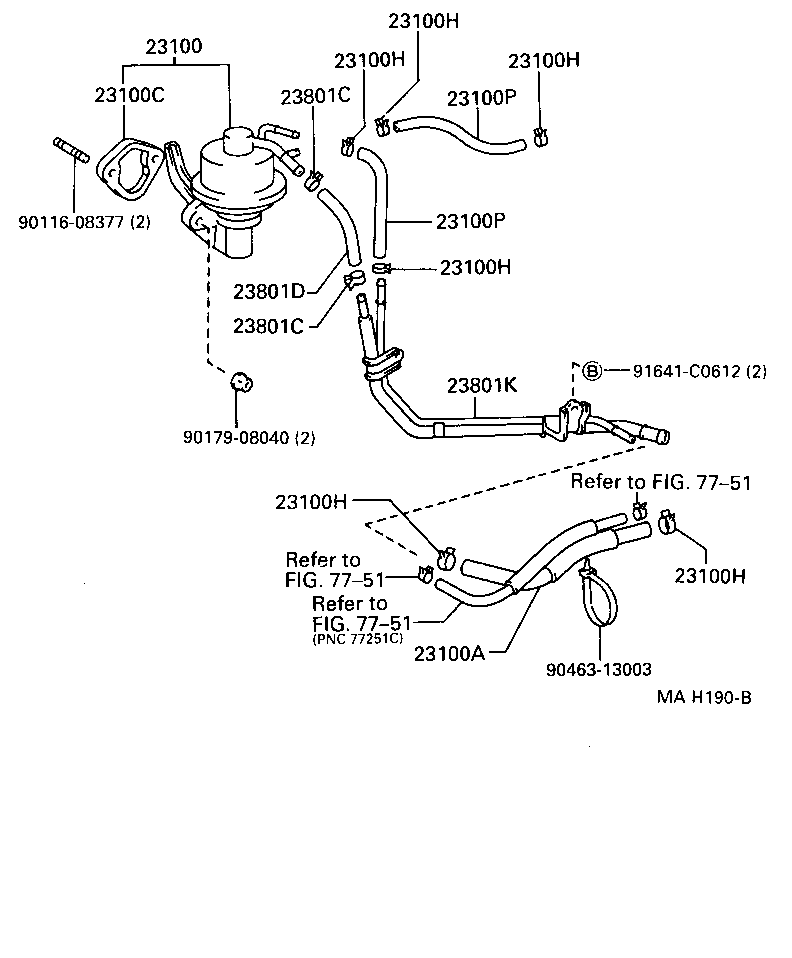 Exploded illustration MAH190B